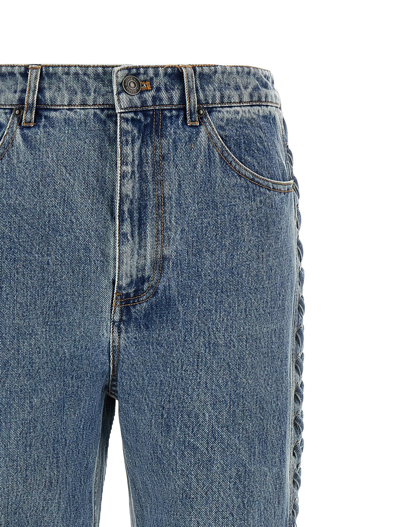 ROTATE BIRGER CHRISTENSEN Jean Droit en Coton Bleu