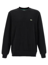 Lacoste Black Cotton Sweatshirt