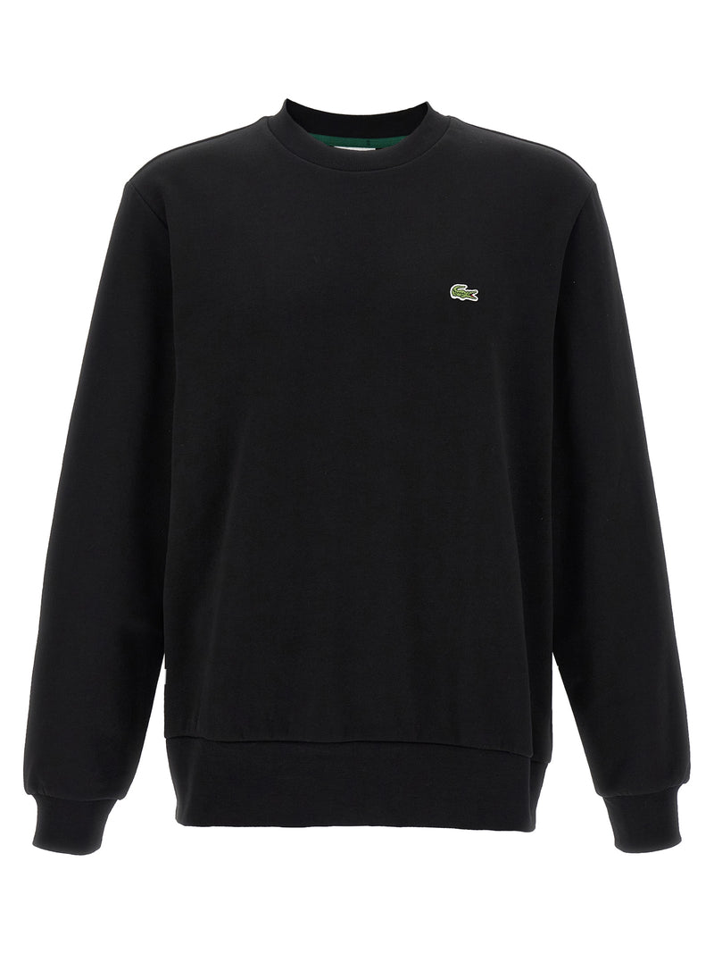 Lacoste Black Cotton Sweatshirt