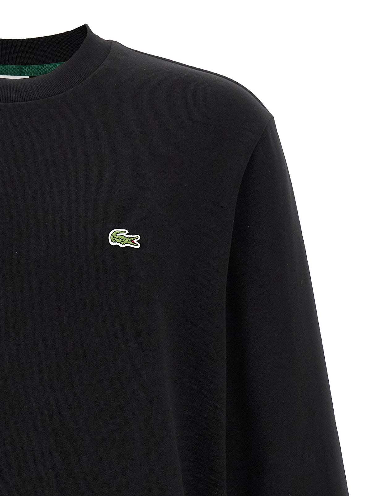 Lacoste Black Cotton Sweatshirt
