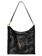 Saint Laurent Black Raffia Shoulder Bag