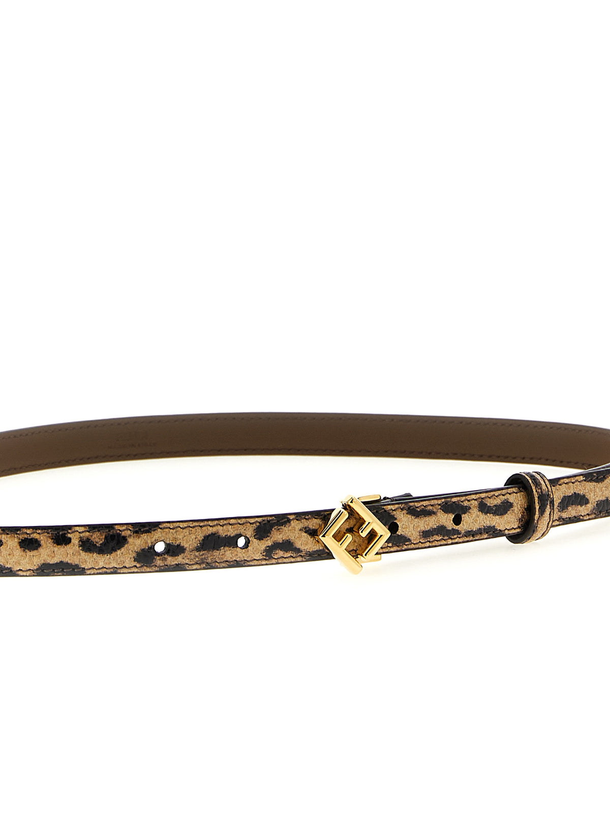Fendi Multicolor Velvet Leather Regular Belt - FF Diamonds