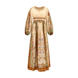 Zimmermann Indra Multicolor Cotton-Silk Maxi Dress
