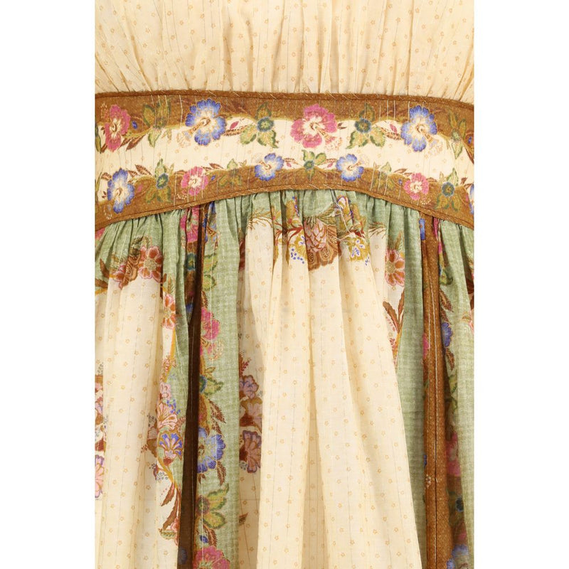 Zimmermann Indra Multicolor Cotton-Silk Maxi Dress