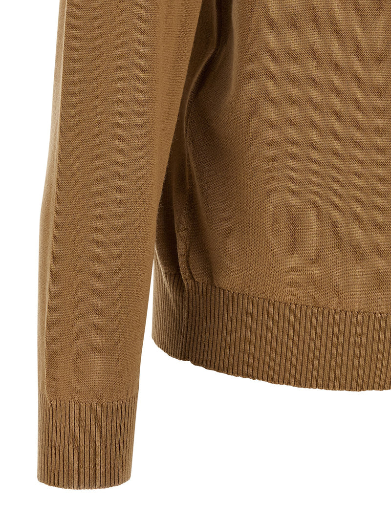 Fendi Beige Virgin Wool Cardigan for Men