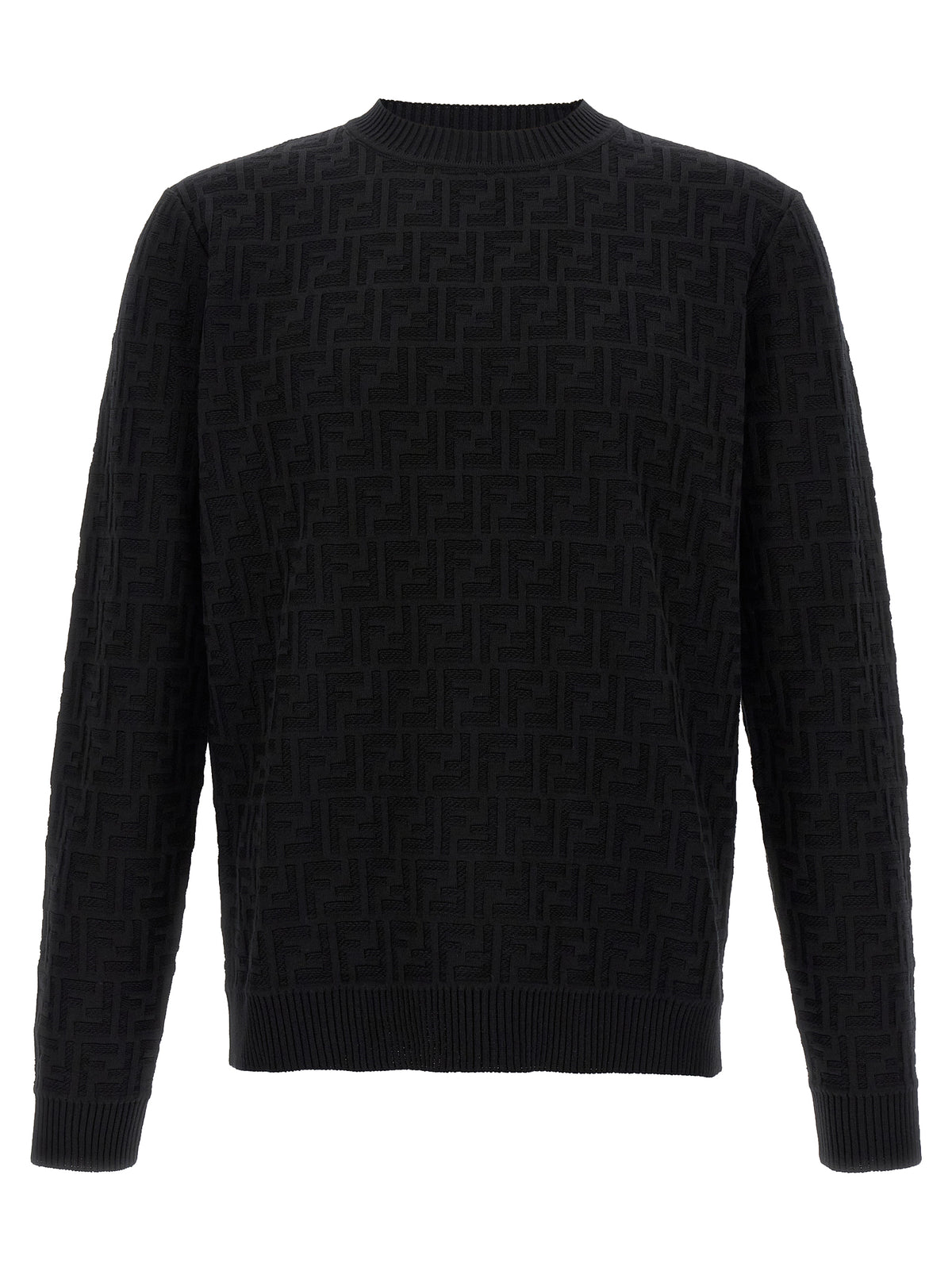 Cardigan en coton noir Fendi