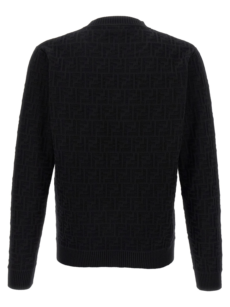 Cardigan en coton noir Fendi