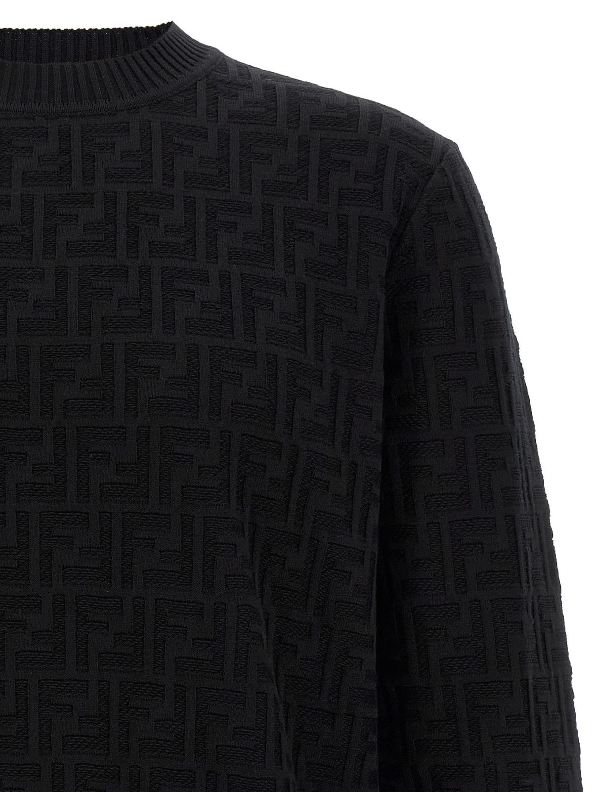Cardigan en coton noir Fendi