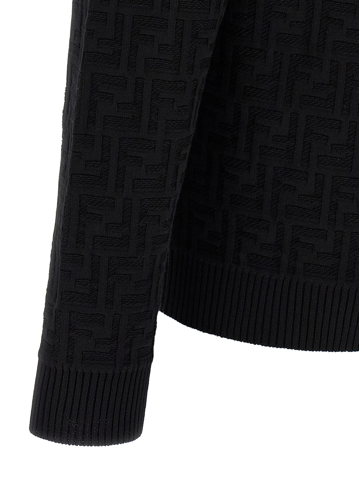 Cardigan en coton noir Fendi