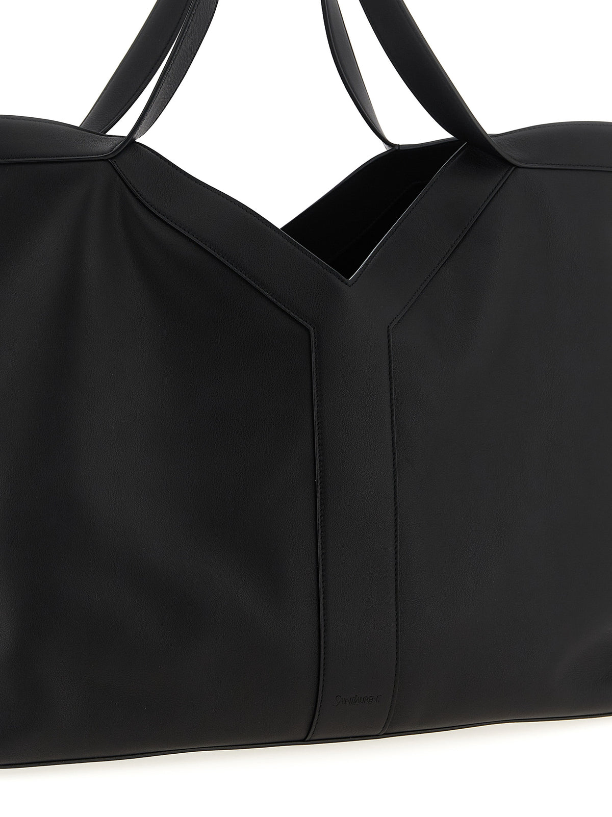 Saint Laurent Black Calfskin Tote Bag