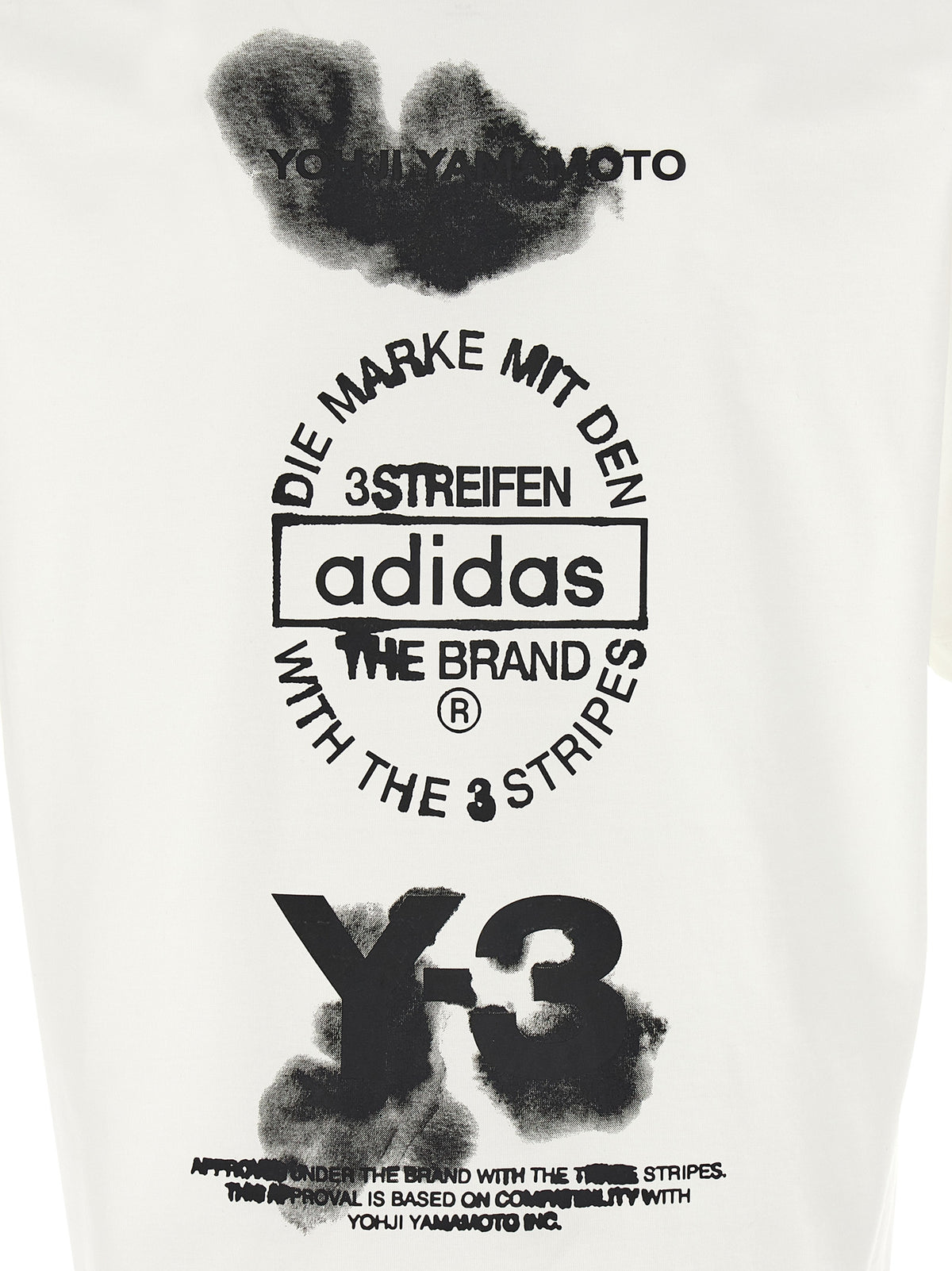 Y-3 Bicolor Cotton T-Shirt - White/Black