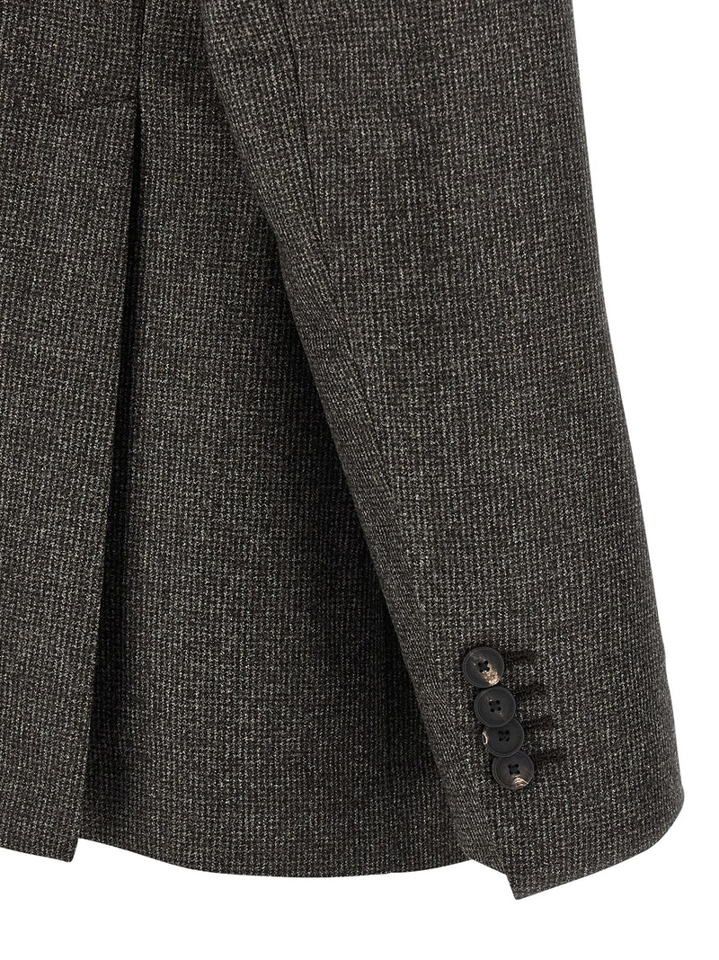 Tagliatore Brown Virgin Wool Two-Piece Suit