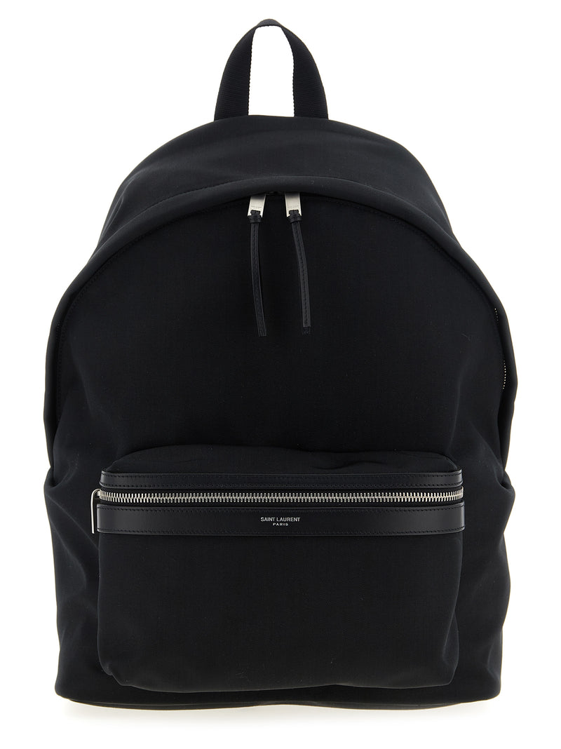 Sac à dos Saint Laurent en polyamide noir