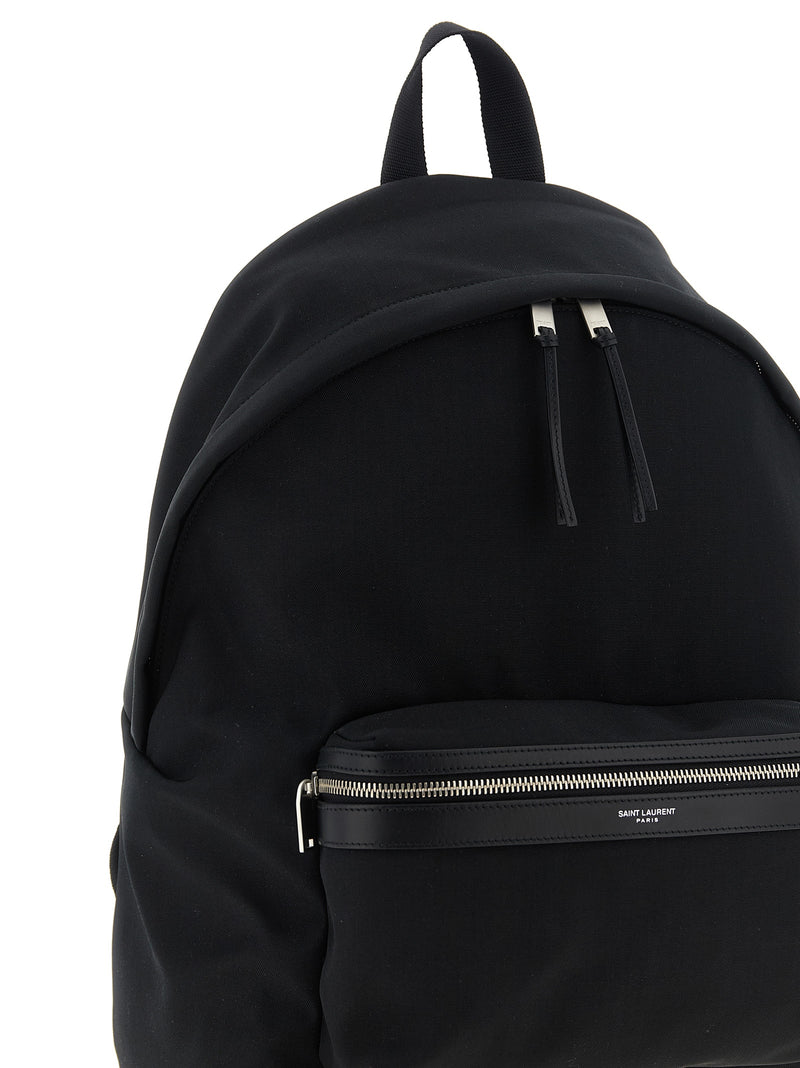Sac à dos Saint Laurent en polyamide noir