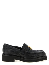 Mocassins à enfiler Valentino Garavani en cuir d'agneau noir