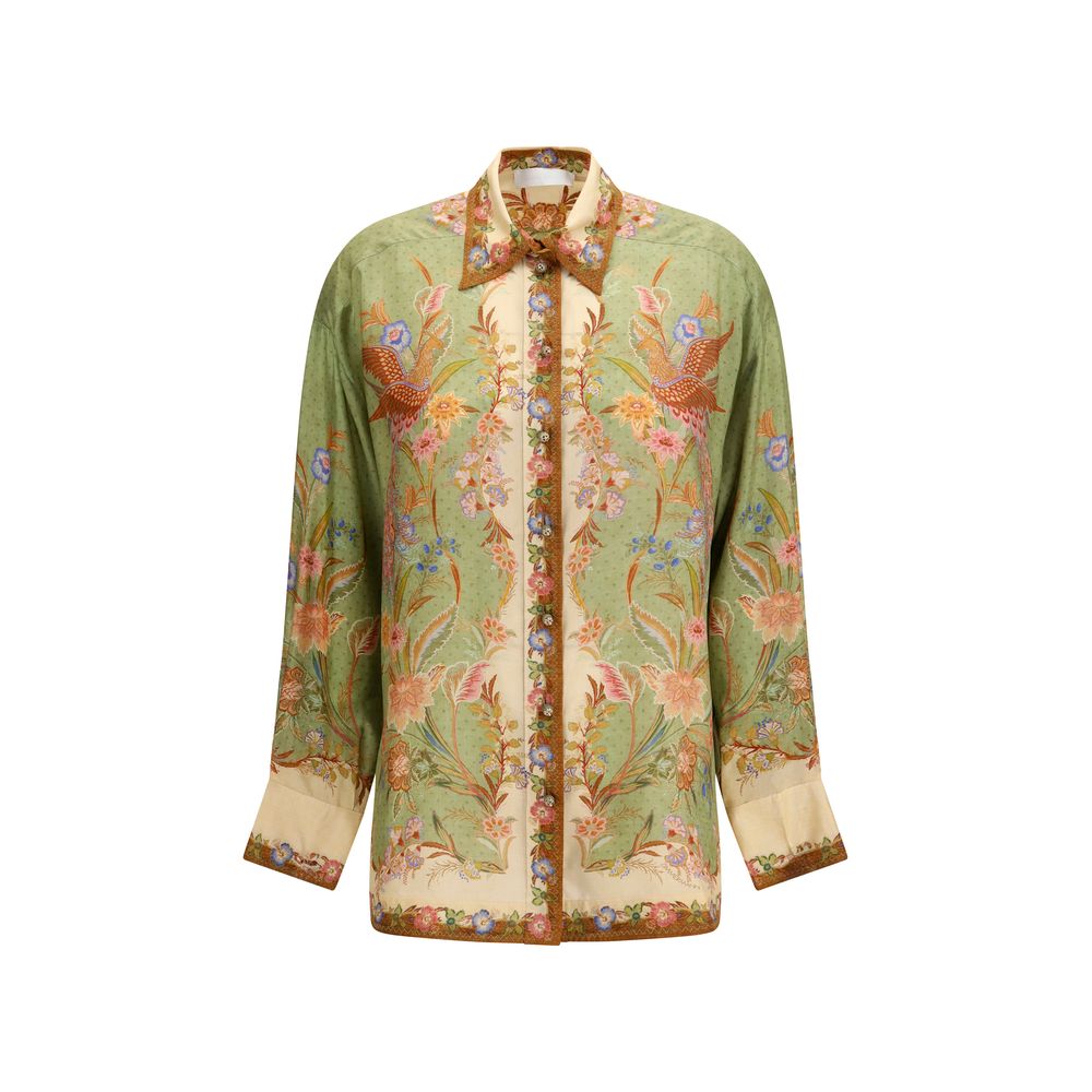 Zimmermann Indra Multicolor Silk Shirt for Women