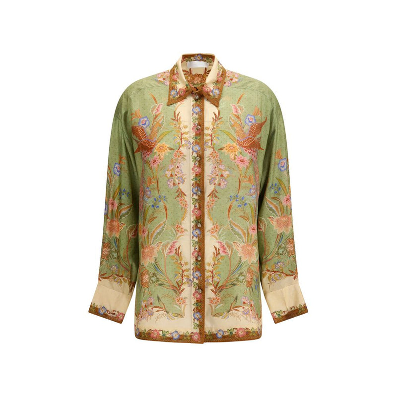 Zimmermann Indra Multicolor Silk Shirt