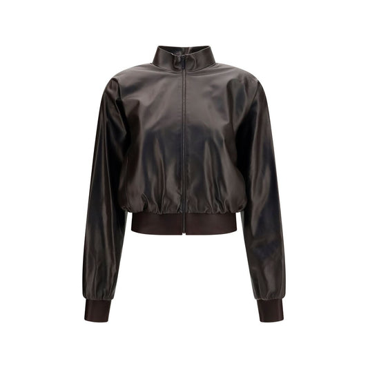 Bomber Gucci marron en agneau Ovis Aries Aries