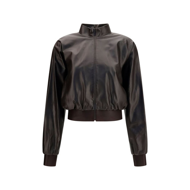 Bomber Gucci marron en agneau Ovis Aries Aries
