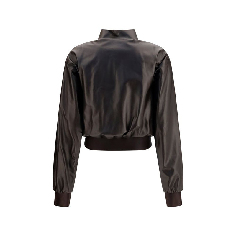 Bomber Gucci marron en agneau Ovis Aries Aries