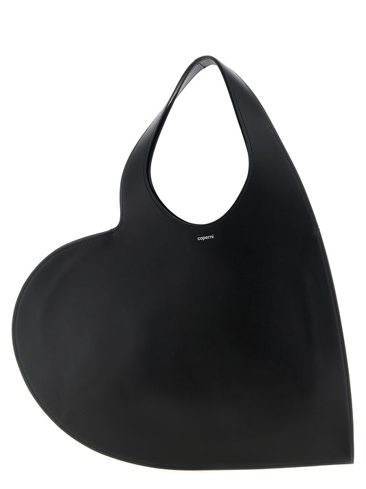 Sac bandoulière Coperni en cuir de vachette noir