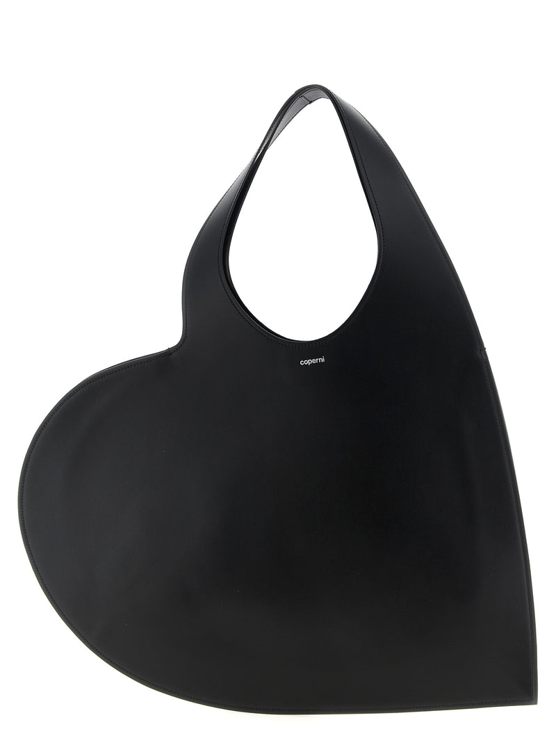 Sac bandoulière Coperni en cuir de vachette noir