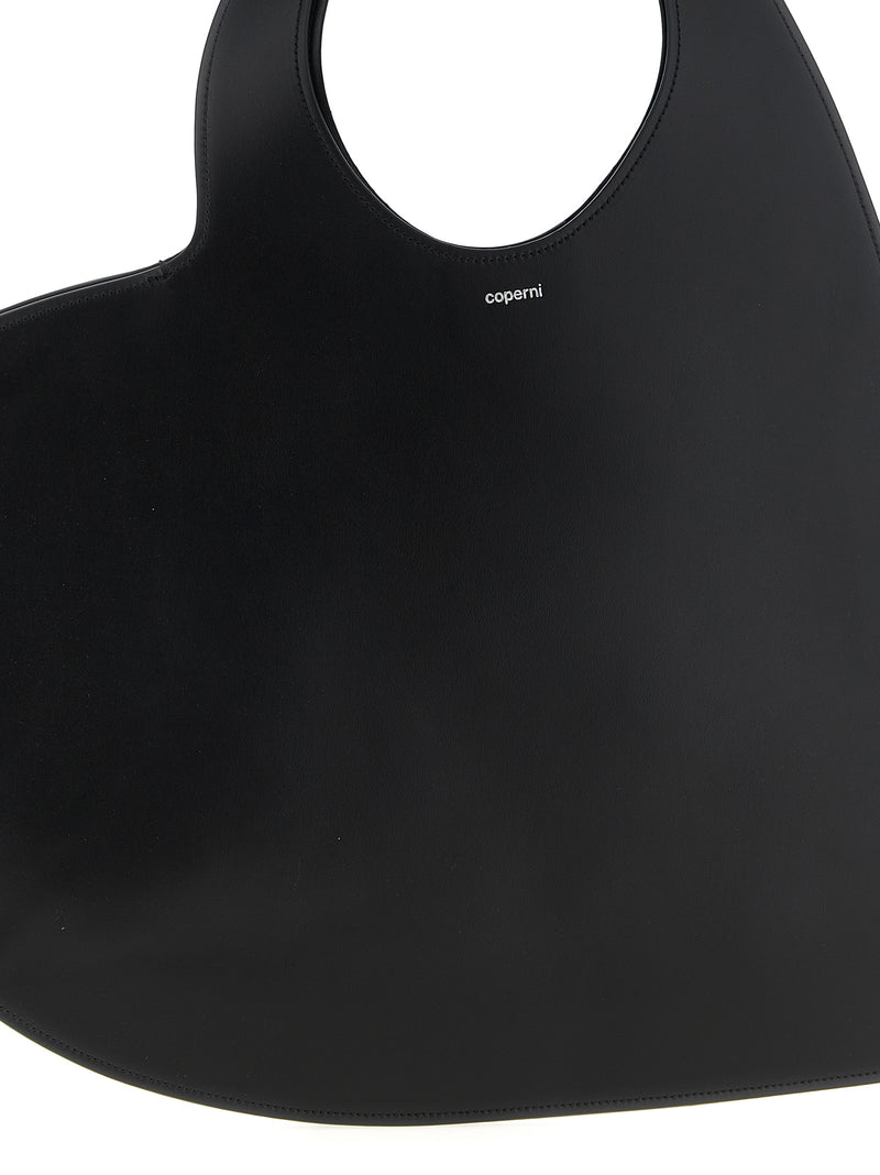Sac bandoulière Coperni en cuir de vachette noir