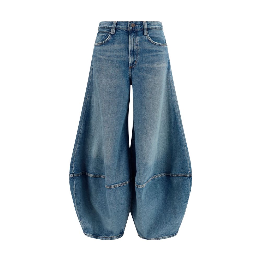 Jean Agolde bleu en coton coupe décontractée