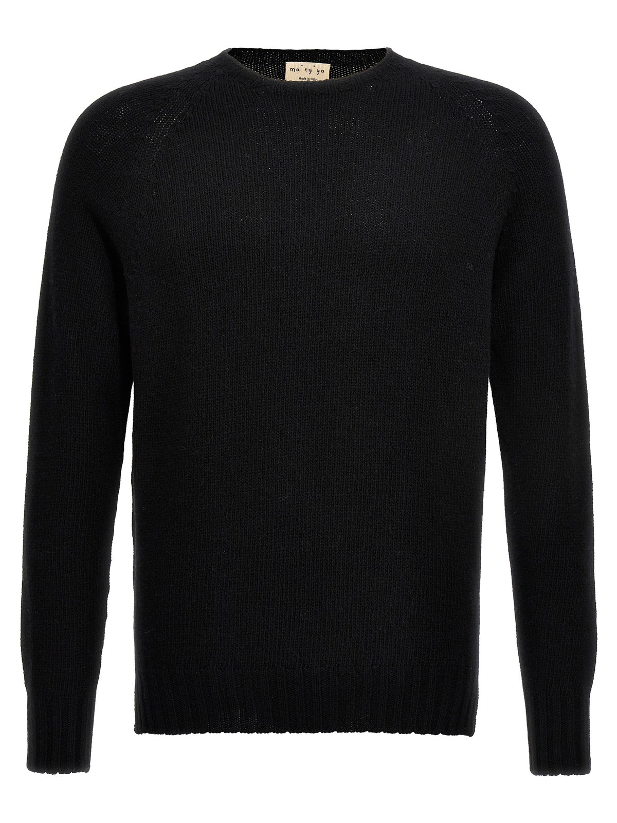 MA'RY'YA Black Virgin Wool Cardigan