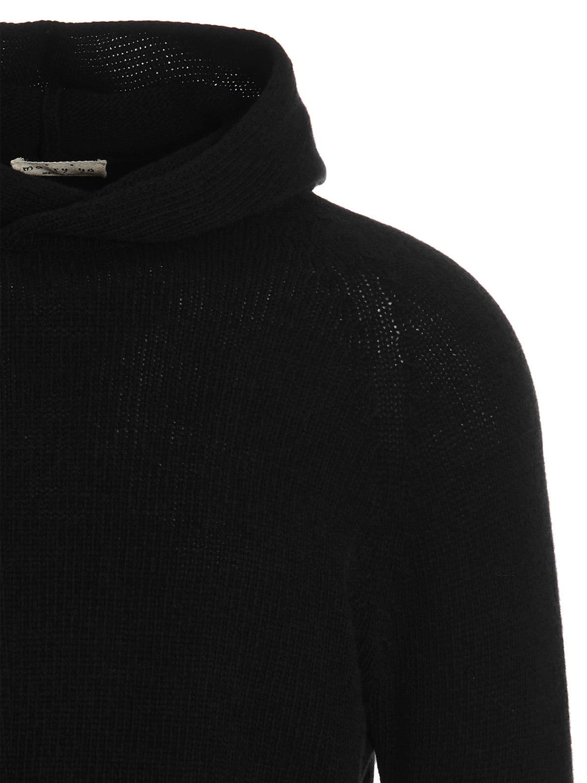 MA'RY'YA Black Virgin Wool Cardigan