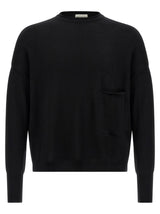 MA'RY'YA Black Virgin Wool Cardigan