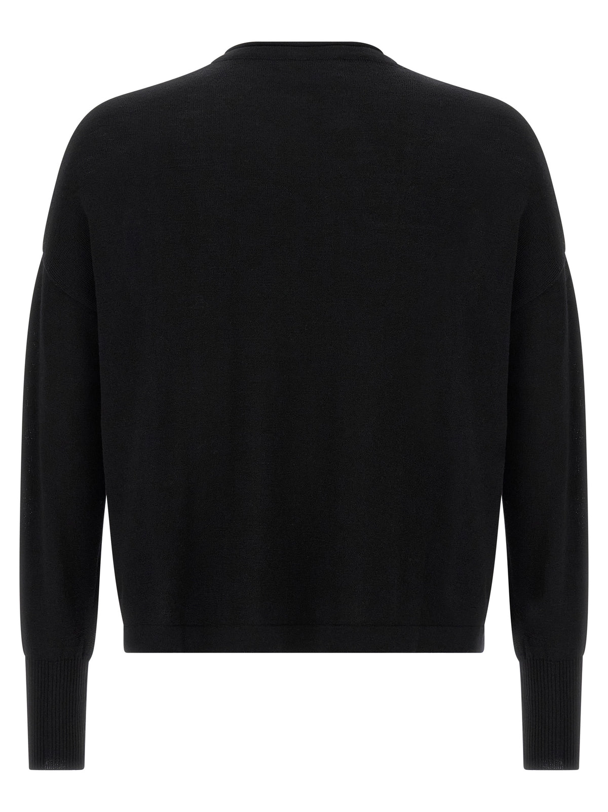 MA'RY'YA Black Virgin Wool Cardigan