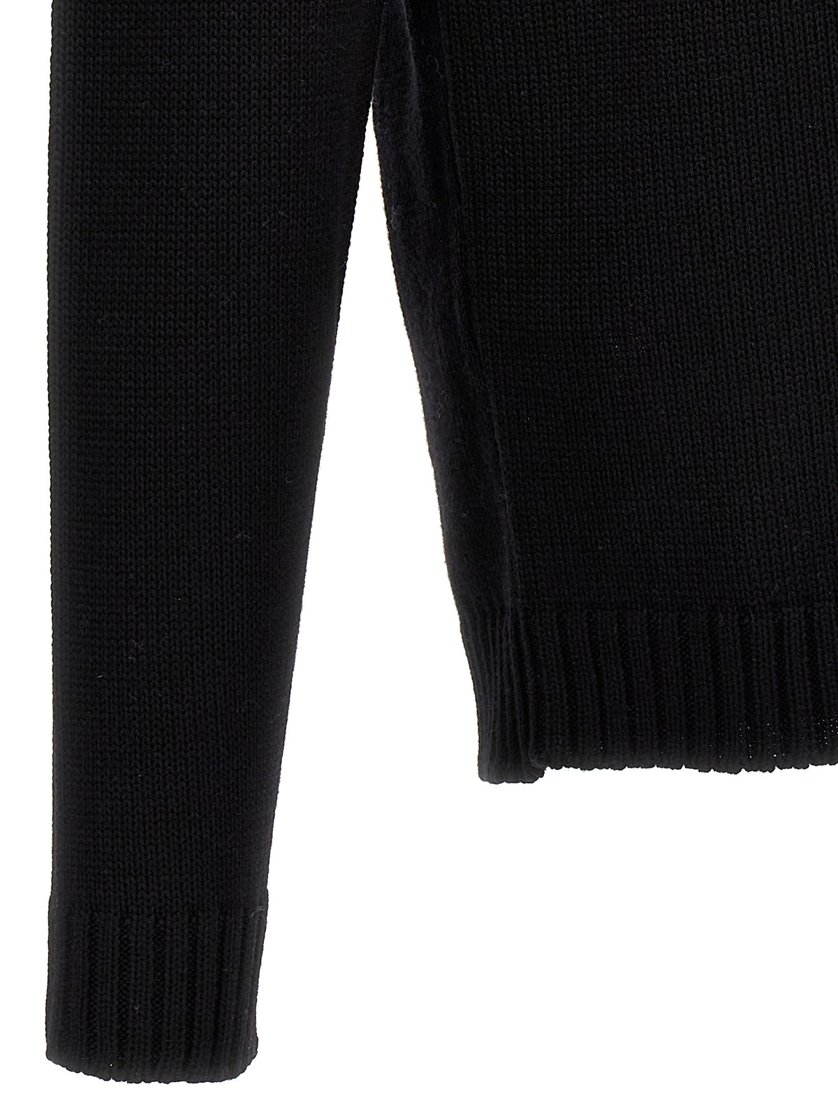 ZANONE Black Virgin Wool Cardigan