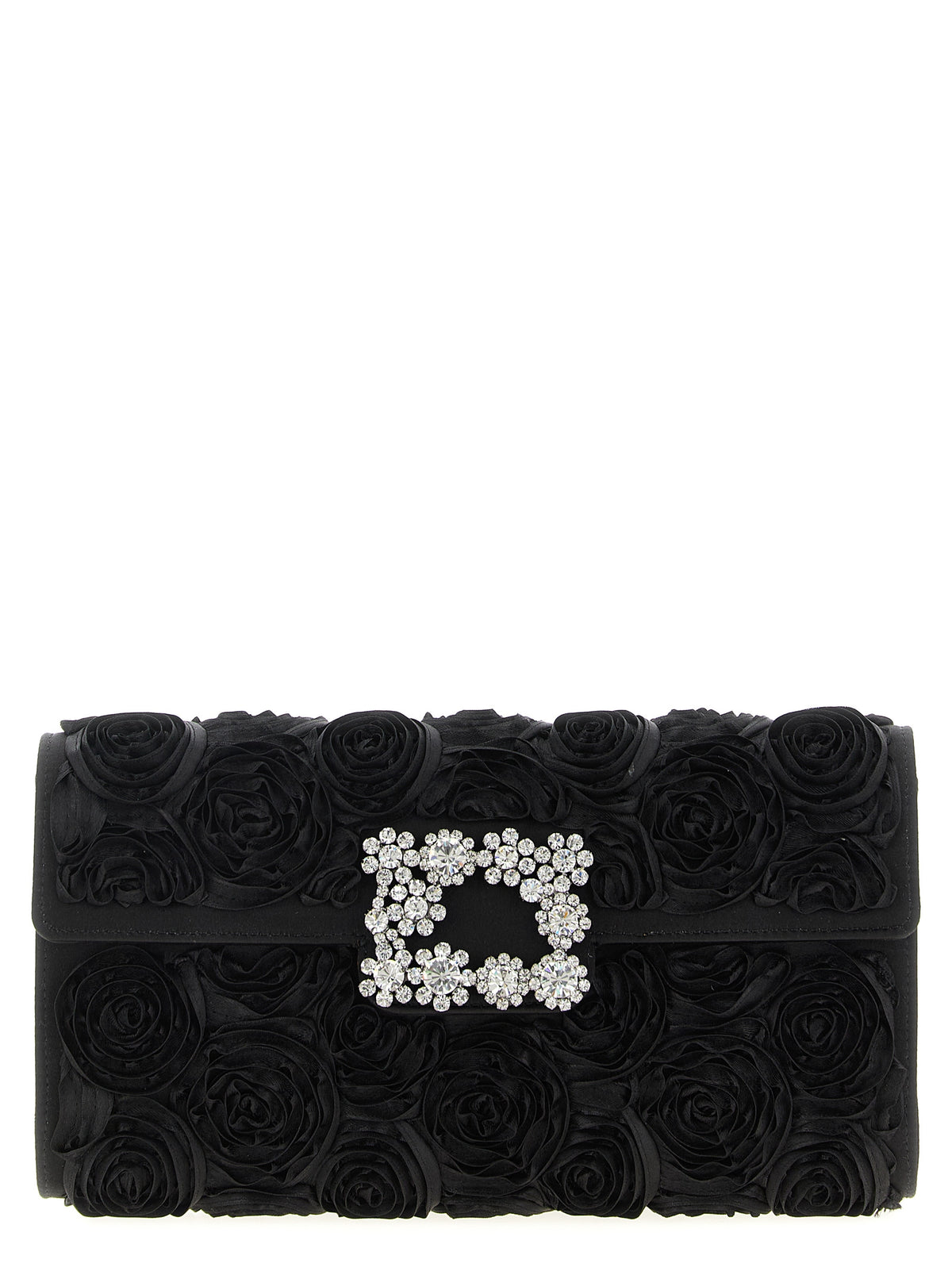 Roger Vivier Black Viscose Clutch Bag