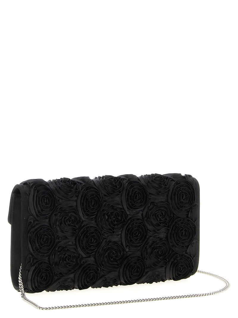Roger Vivier Black Viscose Clutch Bag