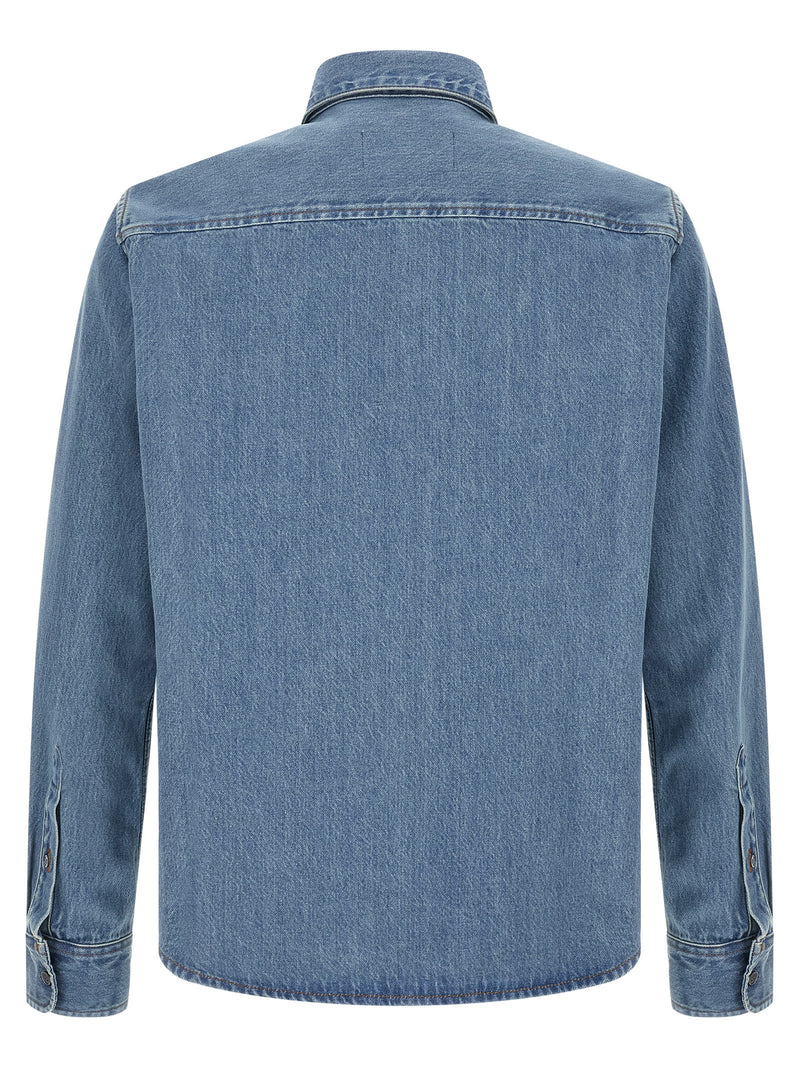 Blouse en coton bleue Ami Paris