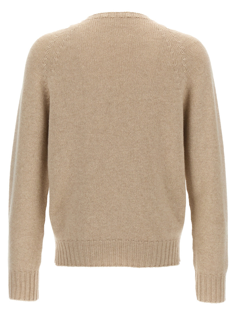 Cardigan MA'RY'YA en Laine Vierge Beige