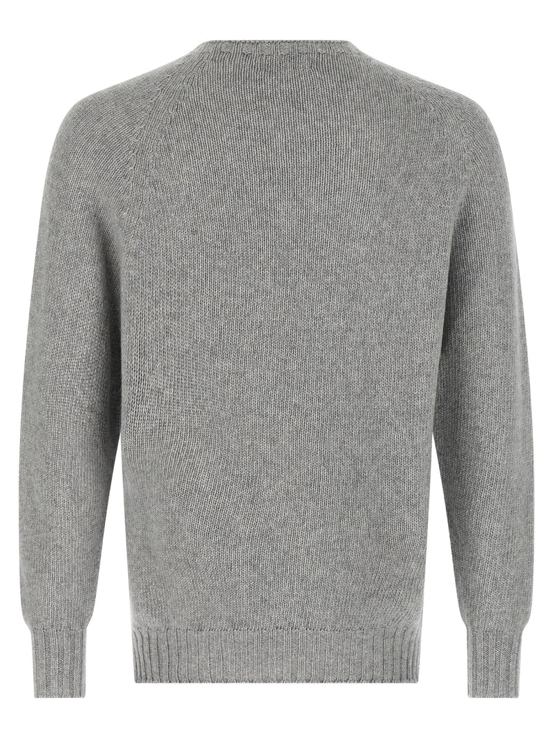 MA'RY'YA Gray Virgin Wool Cardigan - Luxurious Comfort