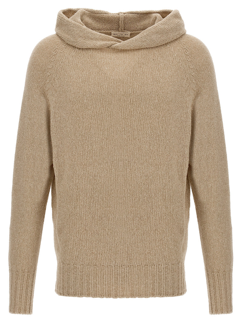 MA'RY'YA Beige Virgin Wool Cardigan - Luxurious Italian Style