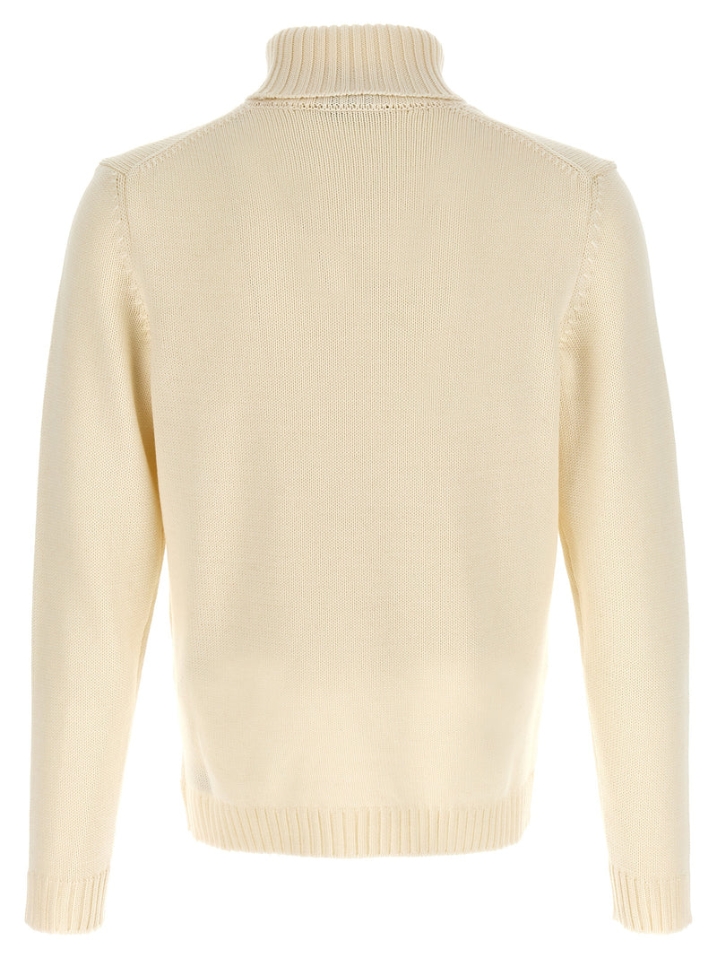 ZANONE White Virgin Wool Cardigan for Men