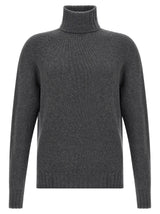 MA'RY'YA Gray Virgin Wool Cardigan
