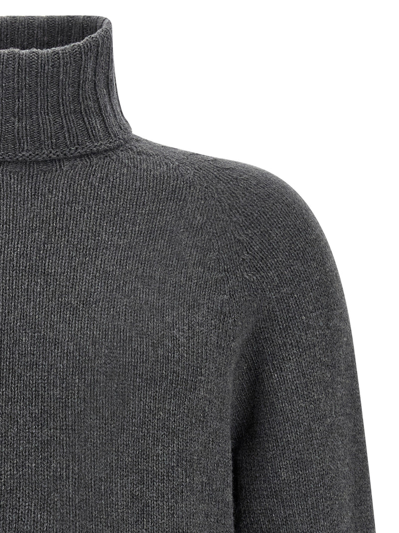 MA'RY'YA Gray Virgin Wool Cardigan for Men