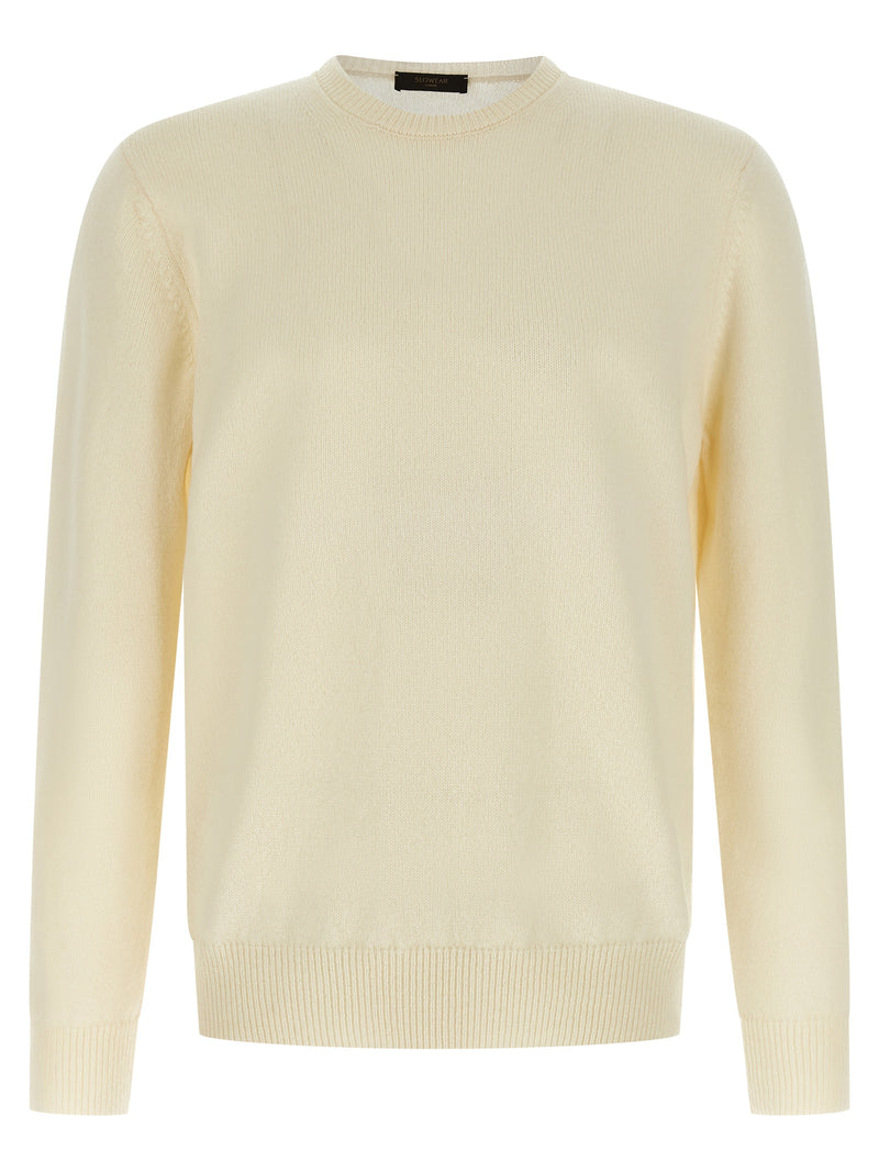 ZANONE White Virgin Wool Cardigan for Men