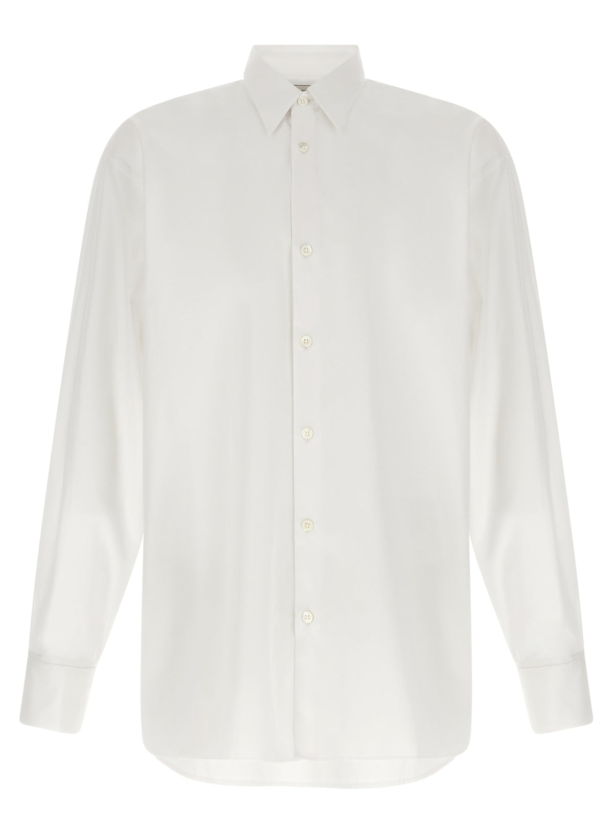Dries Van Noten Croomd White Cotton Poplin Blouse