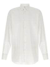 Dries Van Noten Croomd White Cotton Poplin Blouse