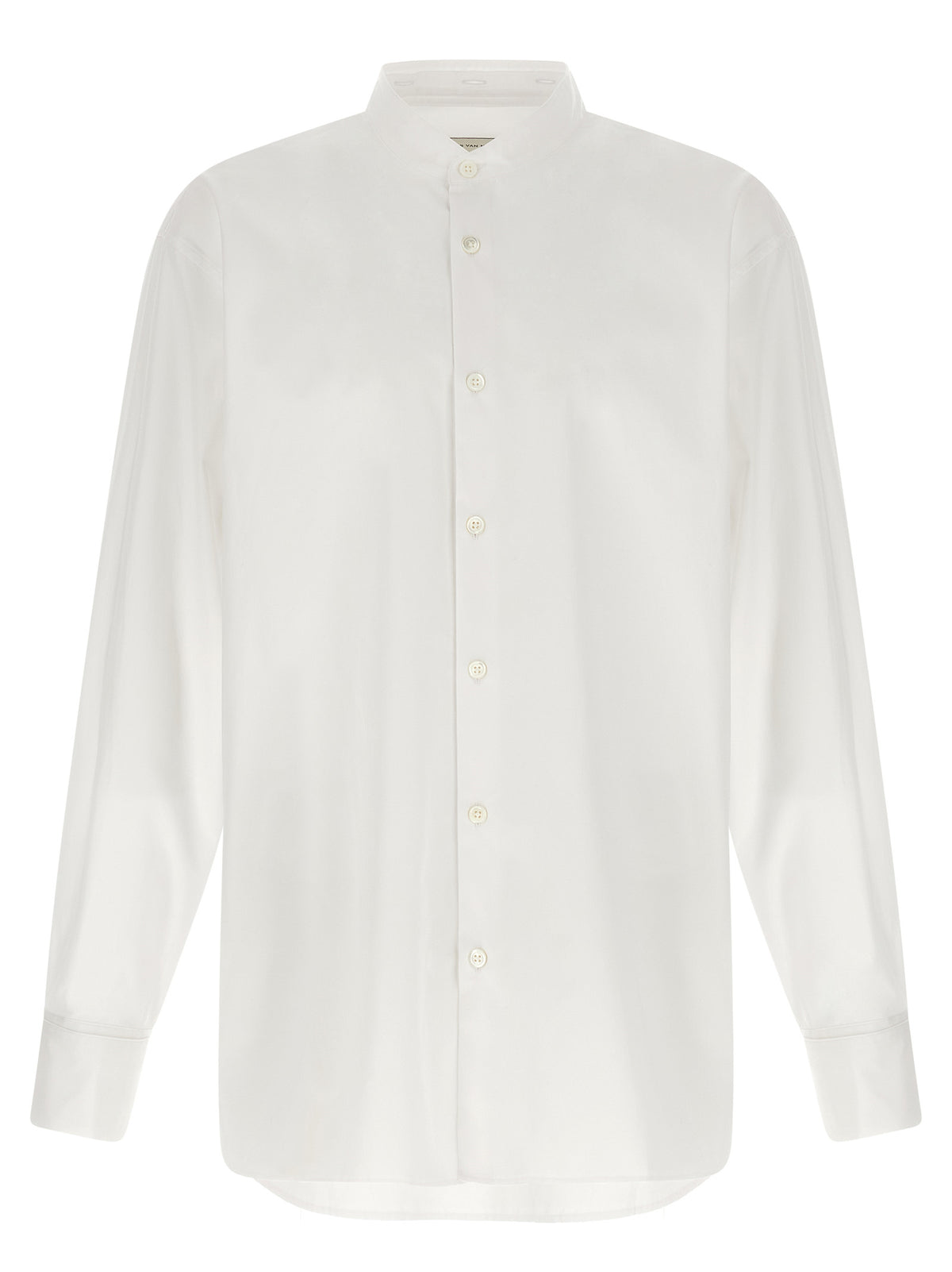 Dries Van Noten Croomd White Cotton Poplin Blouse