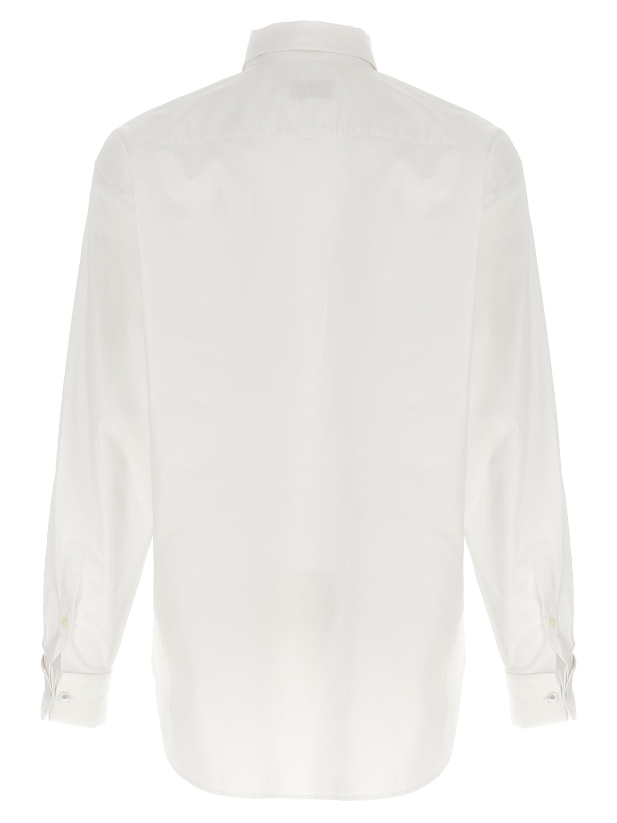 Dries Van Noten Croomd White Cotton Poplin Blouse