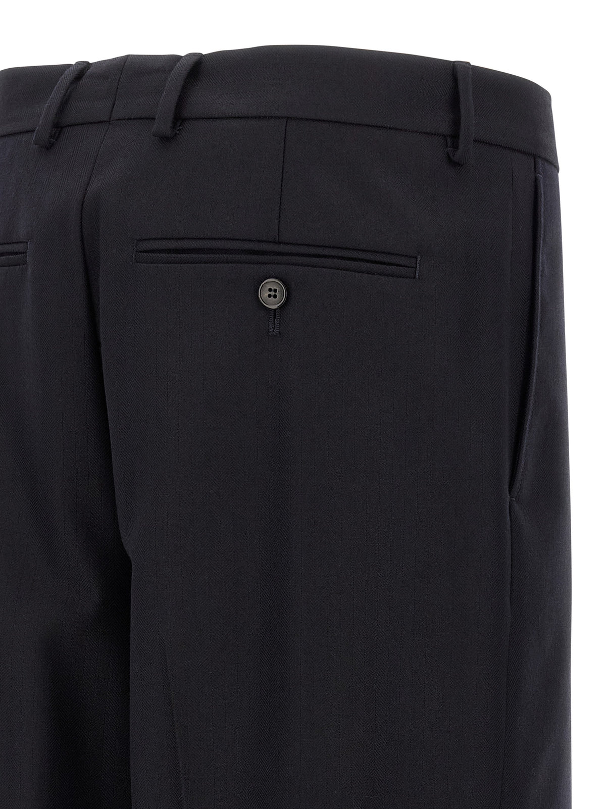 Dries Van Noten Penrud Blue Wool Dress Pants for Men