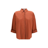 Brunello Cucinelli Brown Cotton Shirt for Women - Elegant & Versatile