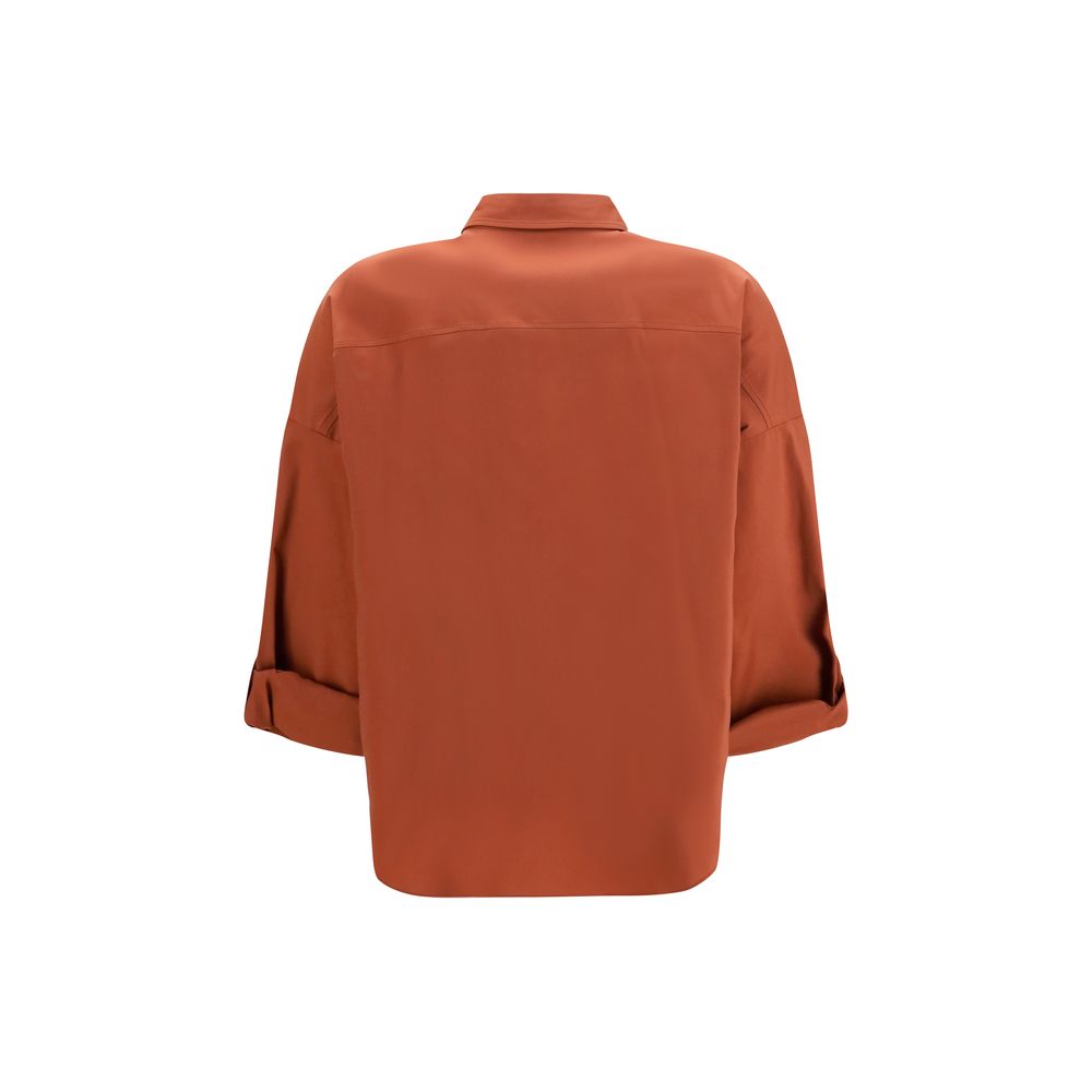 Brunello Cucinelli Brown Cotton Shirt for Women - Elegant & Versatile
